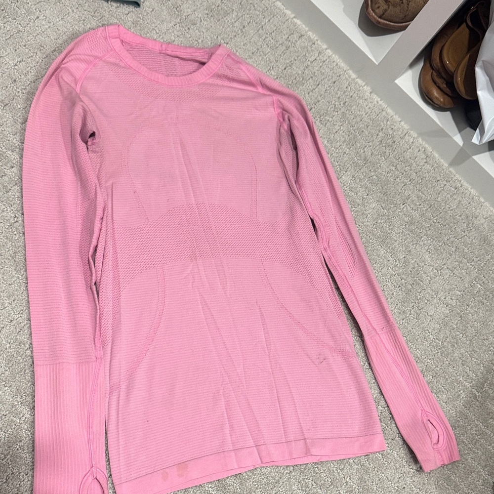 lululemon athletica Pink Long Sleeve Top